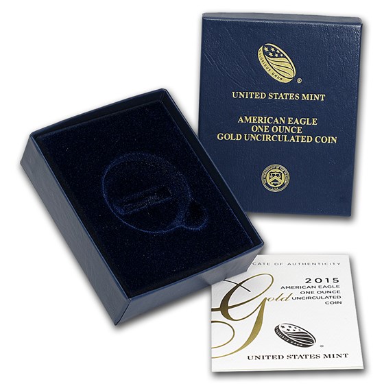 OGP Box & COA - 2015-W 1 oz Burnished Gold Eagle OGP Box & COA - 2015-W 1 oz Burnished Gold Eagle