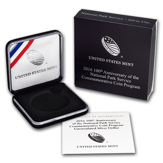 OGP Box & COA - 2016 100th Anniv National Park Service BU Silver OGP Box & COA - 2016 100th Anniv National Park Service BU Silver
