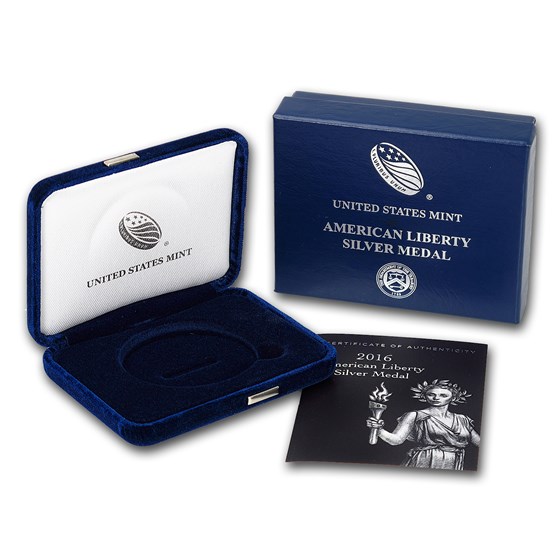 OGP Box & COA - 2016 (S) American Liberty Silver Medal Proof OGP Box & COA - 2016 (S) American Liberty Silver Medal Proof