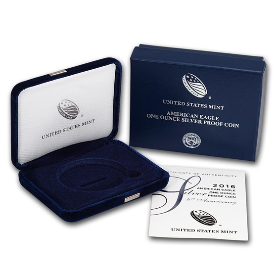 OGP Box & COA - 2016 Silver American Eagle Proof OGP Box & COA - 2016 Silver American Eagle Proof
