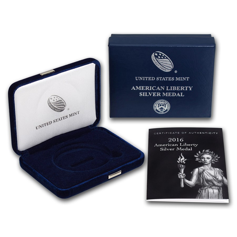 OGP Box & COA - 2016 (W) American Liberty Silver Medal Proof