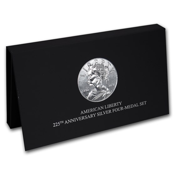 OGP Box & COA - 2017 American Liberty Four Silver Medal Set OGP Box & COA - 2017 American Liberty Four Silver Medal Set