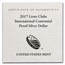 OGP Box & COA - 2017 U.S. Mint Lions Club Int. Silver Dollar PF