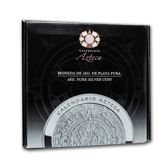 OGP Box & COA - 2018 Mexico 1 Kilo Silver Aztec Calendar Coin OGP Box & COA - 2018 Mexico 1 Kilo Silver Aztec Calendar Coin