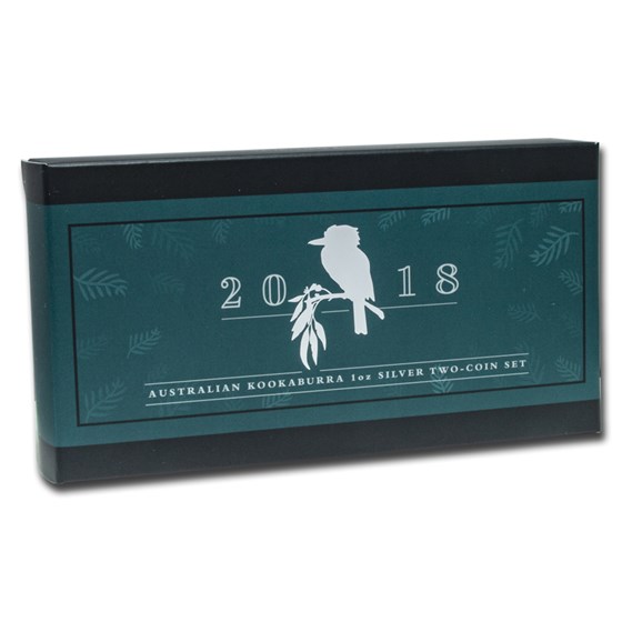 OGP Box & COA - 2018 Perth 2-Coin Silver Kookaburra Proof/BU Set OGP Box & COA - 2018 Perth 2-Coin Silver Kookaburra Proof/BU Set