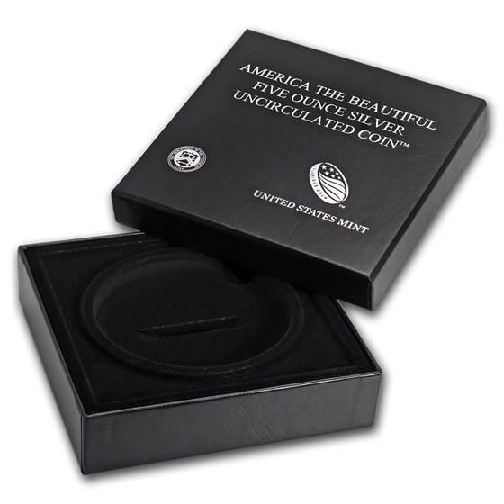 OGP Box & COA - 2018 U.S. Mint 5 oz Silver ATB Coin (Block Isld) OGP Box & COA - 2018 U.S. Mint 5 oz Silver ATB Coin (Block Isld)