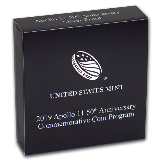 OGP Box & COA - 2019-P Apollo 11 50th Anniversary $1 Silver Proof OGP Box & COA - 2019-P Apollo 11 50th Anniversary $1 Silver Proof