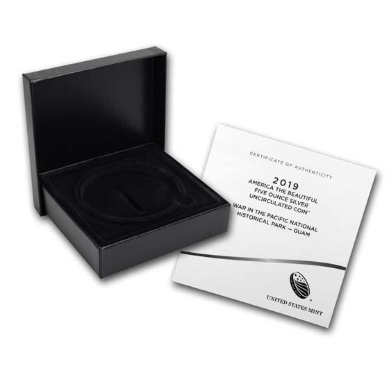 OGP Box & COA - 2019 U.S. Mint 5 oz Silver ATB (War in Pacific) OGP Box & COA - 2019 U.S. Mint 5 oz Silver ATB (War in Pacific)