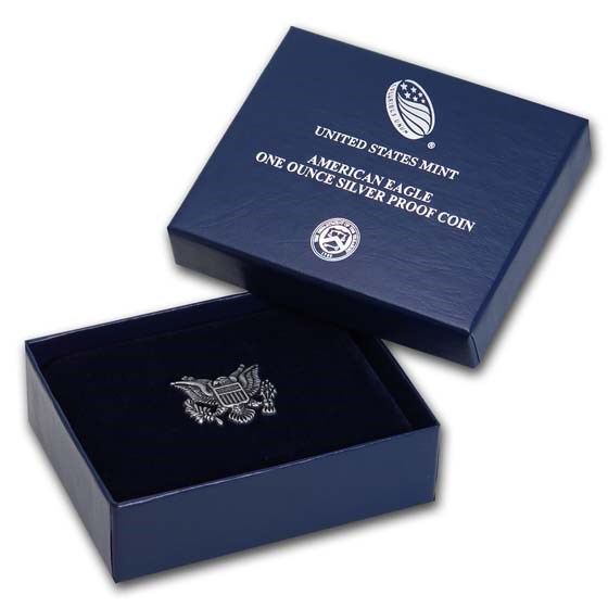 OGP Box & COA - 2019-W 1 oz Proof Silver American Eagle OGP Box & COA - 2019-W 1 oz Proof Silver American Eagle