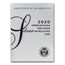 OGP Box & COA - 2020 Silver American Eagle Burnished (Empty)