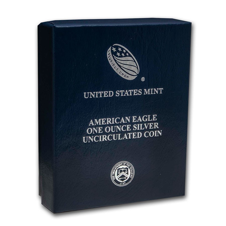 OGP Box & COA - 2020 Silver American Eagle Burnished (Empty)
