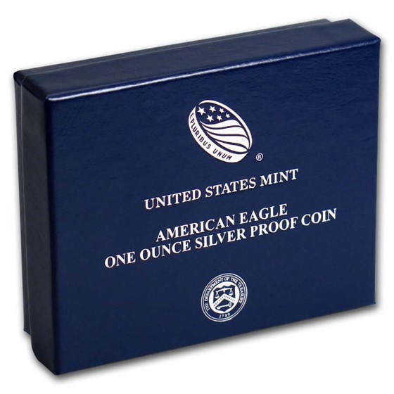 OGP Box & COA - 2020-W Silver American Eagle Proof (Empty) OGP Box & COA - 2020-W Silver American Eagle Proof (Empty)