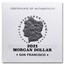 OGP Box & COA- 2021 Morgan Dollar San Francisco Mint (Empty)