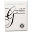 OGP Box & COA - 2021-W Proof 1 oz Gold Buffalo Coin (Empty)