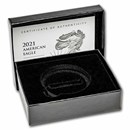 OGP Box & COA - 2021-W Silver Eagle Proof (Type 2, OGP Only)