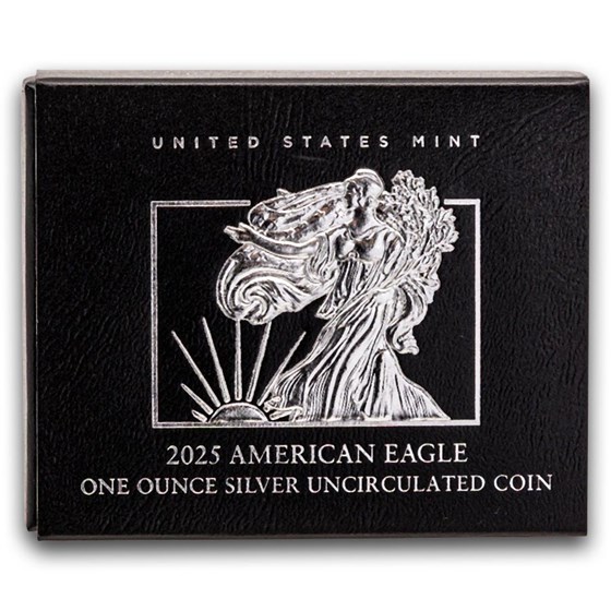 OGP Box & COA - 2025-W Silver American Eagle Burnished (Empty)