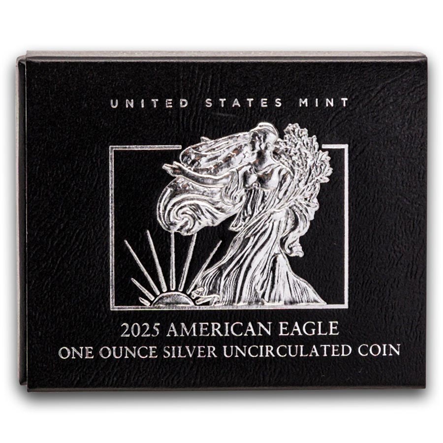 OGP Box & COA - 2025-W Silver American Eagle Burnished (Empty)