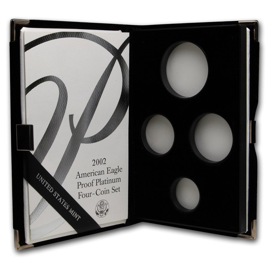 OGP Box & COA - Proof 4-Coin Platinum Eagle Set (Empty)