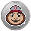 Ohio State University 1 oz Silver Colorized Round (in TEP)