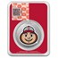 Ohio State University 1 oz Silver Colorized Round (in TEP)