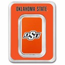 Oklahoma State University 1 oz Silver Colorized Bar (in TEP)