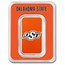 Oklahoma State University 1 oz Silver Colorized Bar (in TEP)