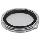Ornament Capsule for Silver Coins/Rounds - 38 mm (Black Ring)