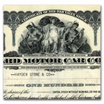Packard Motor Car Company Stock Certificate (Gray)