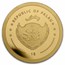 Palau 1/2 gram Gold $1 Baseball Shaped Coin