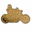 Palau 1/2 gram Gold $1 Biker Shaped Coin
