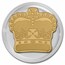 Palau 1/2 gram Gold $1 Crown Shaped Coin