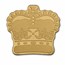 Palau 1/2 gram Gold $1 Crown Shaped Coin