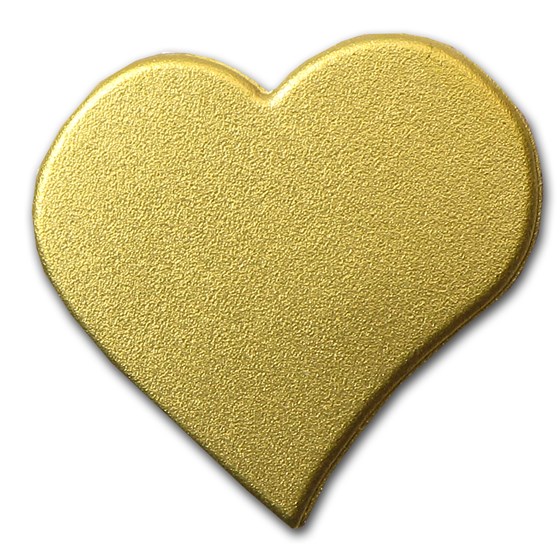 Palau 1/2 gram Gold $1 Everlasting Love Heart Coin Palau 1/2 gram Gold $1 Everlasting Love Heart Coin