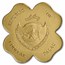 Palau 1/2 gram Gold $1 Four-Leaf Clover