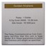 Palau 1/2 gram Gold $1 Golden Airplane