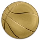 Palau 1/2 gram Gold $1 Golden Basketball Shaped Coin