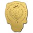 Palau 1/2 gram Gold $1 Golden Biker Skull