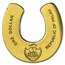 Palau 1/2 gram Gold $1 Golden Horseshoe