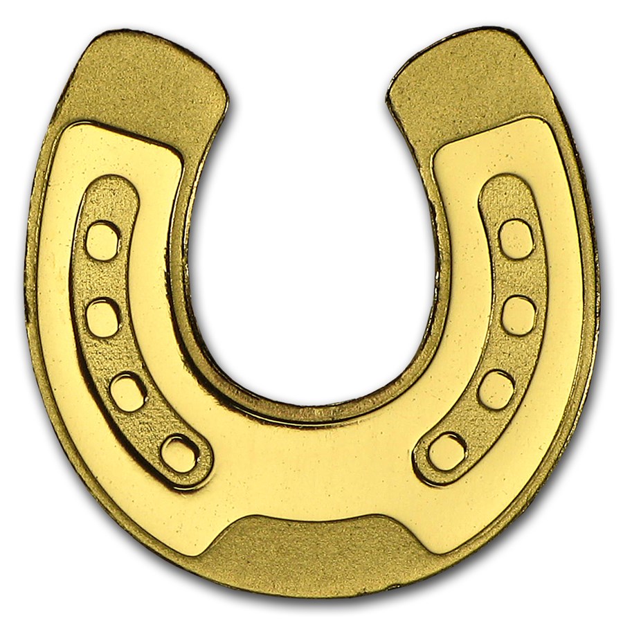 Palau 1/2 gram Gold $1 Golden Horseshoe