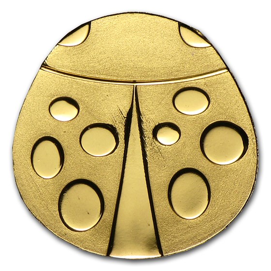 Palau 1/2 gram Gold $1 Golden Ladybug Coin Palau 1/2 gram Gold $1 Golden Ladybug Coin