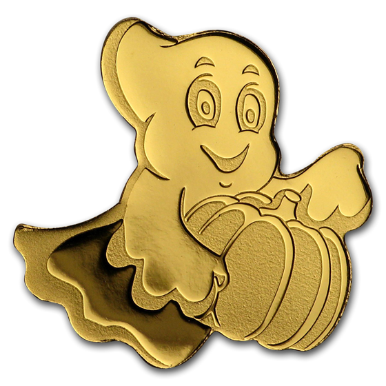 Palau 1/2 gram Gold $1 Golden Little Ghost Palau 1/2 gram Gold $1 Golden Little Ghost