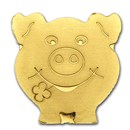 Palau 1/2 gram Gold $1 Golden Lucky Pig