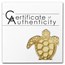 Palau 1/2 gram Gold $1 Golden Sea Turtle