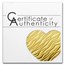 Palau 1/2 gram Gold $1 Little Treasure (Heart)