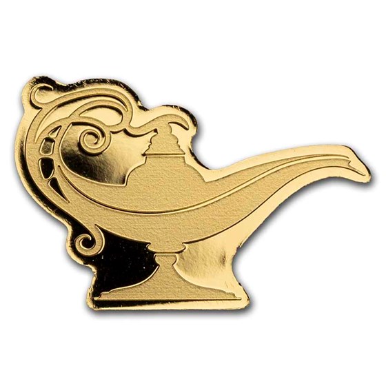 Palau 1/2 gram Gold $1 Magical Lamp - 1001 Nights Palau 1/2 gram Gold $1 Magical Lamp - 1001 Nights