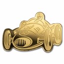 Palau 1/2 gram Gold $1 Racing Car Shaped Coin