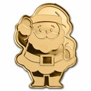 Palau 1/2 gram Gold $1 Santa Claus Shaped Coin