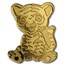 Palau 1/2 gram Gold $1 Tiny Tiger