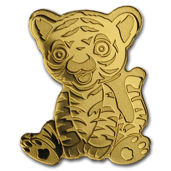 Palau 1/2 gram Gold $1 Tiny Tiger Palau 1/2 gram Gold $1 Tiny Tiger