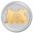 Palau 1/2 gram Gold $1 Train Shaped Coin